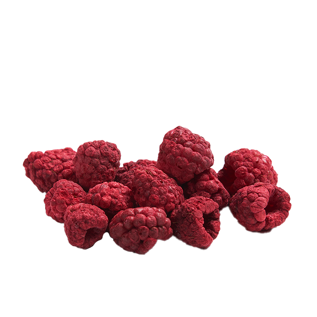 Freeze-dried raspberries