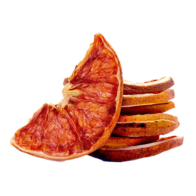 Dehydrated red grapefruit